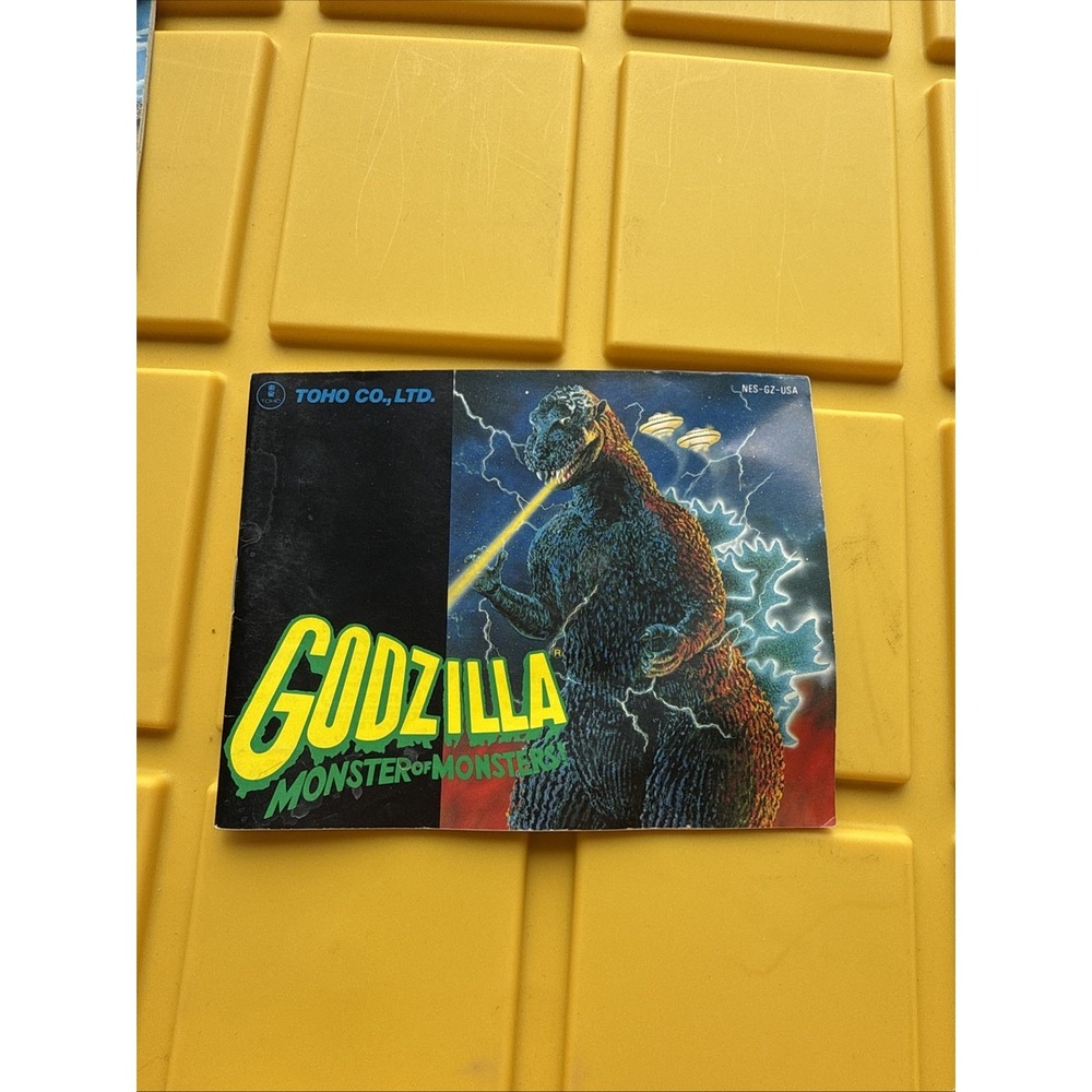 ORIGINAL Nintendo NES‎ GODZILLA Instruction Booklet Manual Book only